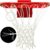 PROGOAL Professional Basketball Net Replacement,Heavy Duty Thick Net Fits Standard Indoor and Outdoor 12-Loop Rims (Red&White, Standard Size)