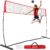 Volleyball Net, 12ft/20ft Volleyball Training Net Set Height Adjustable, Portable Freestanding Practice Net for Hitting or Serving Drills, Pop up Net with Carry Bag for Backyard or Outdoor