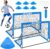 Kids Soccer Goal for Backyard Set – 2 Set of 6X4 / 4X3 ft Toddler Soccer Nets Training Equipment, Soccer Ball, Pop Up Portable Soccer Set for Kids and Youth Games and Training Goals Ages 3-16 Gift