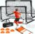 Kids Soccer Goals for Backyard, 2 of 6 x 4 ft Kids Soccer Goal Set Soccer Net with 10 Soccer Cones, Agility Ladder & Carry Bag, Portable Soccer Training Equipment, Suitable Soccer Goal for Kids 1-15